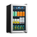 Newair® 100-Can Freestanding Stainless Steel Beverage Fridge - 16.93"