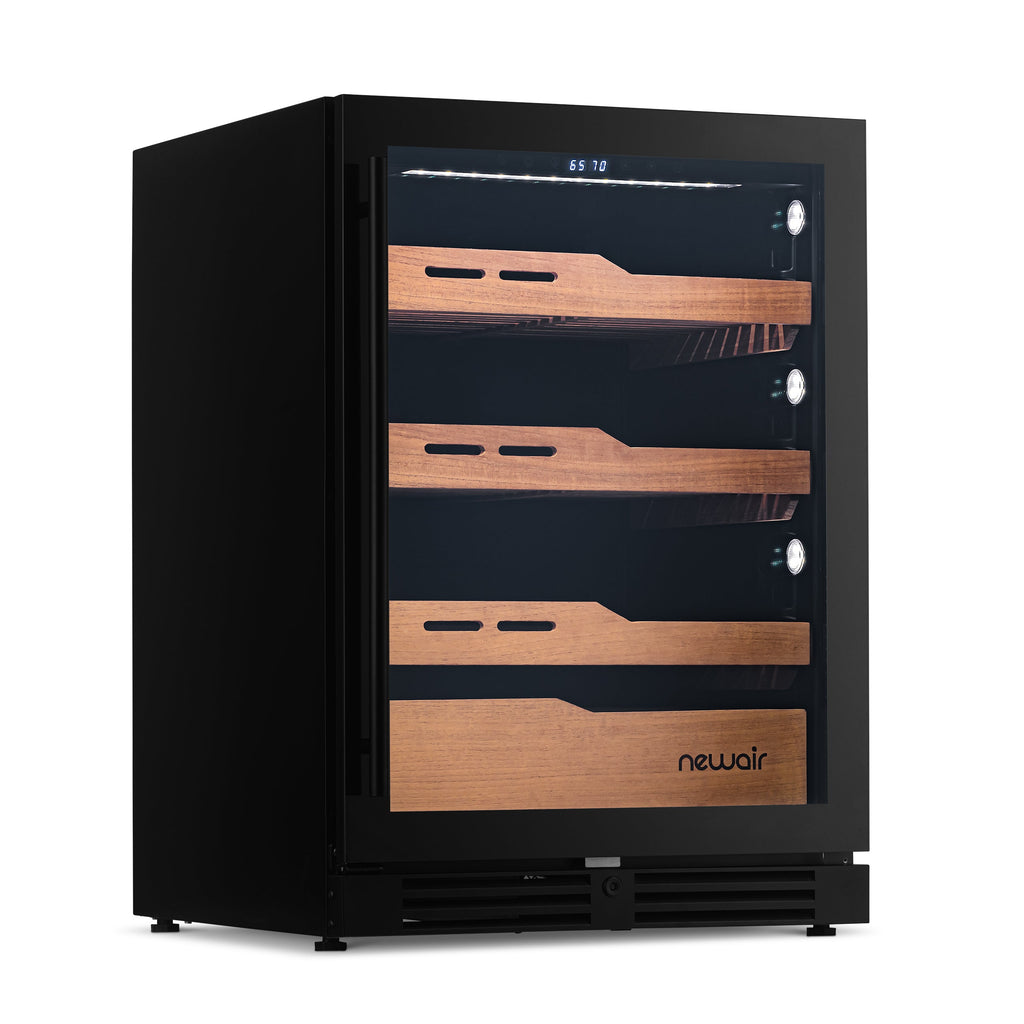 Newair® Electric Cigar Humidor in Black, Built-In or Freestanding, 1,500 Count