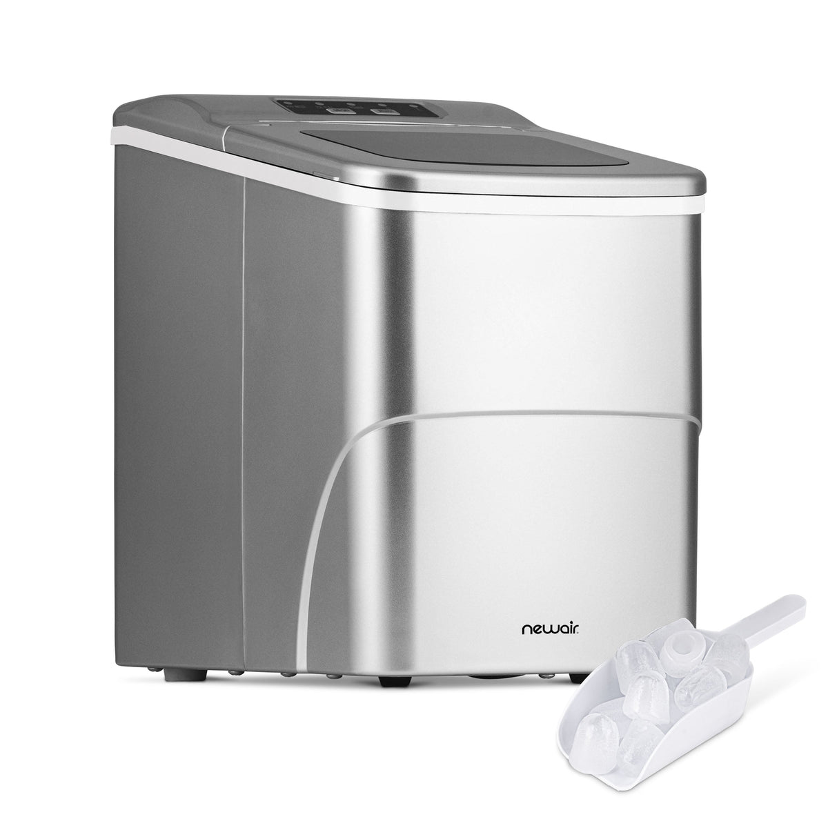 Newair® Countertop Bullet Ice Maker in Matte Black or Metallic Silver, 26 lbs/Day