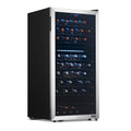 Newair® 76-Bottle 23" Stainless Steel Freestanding Dual Zone Wine Fridge