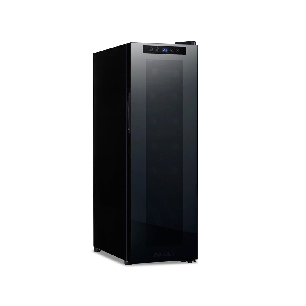 Newair® 12-Bottle 13.6" Black Freestanding Countertop Wine Fridge