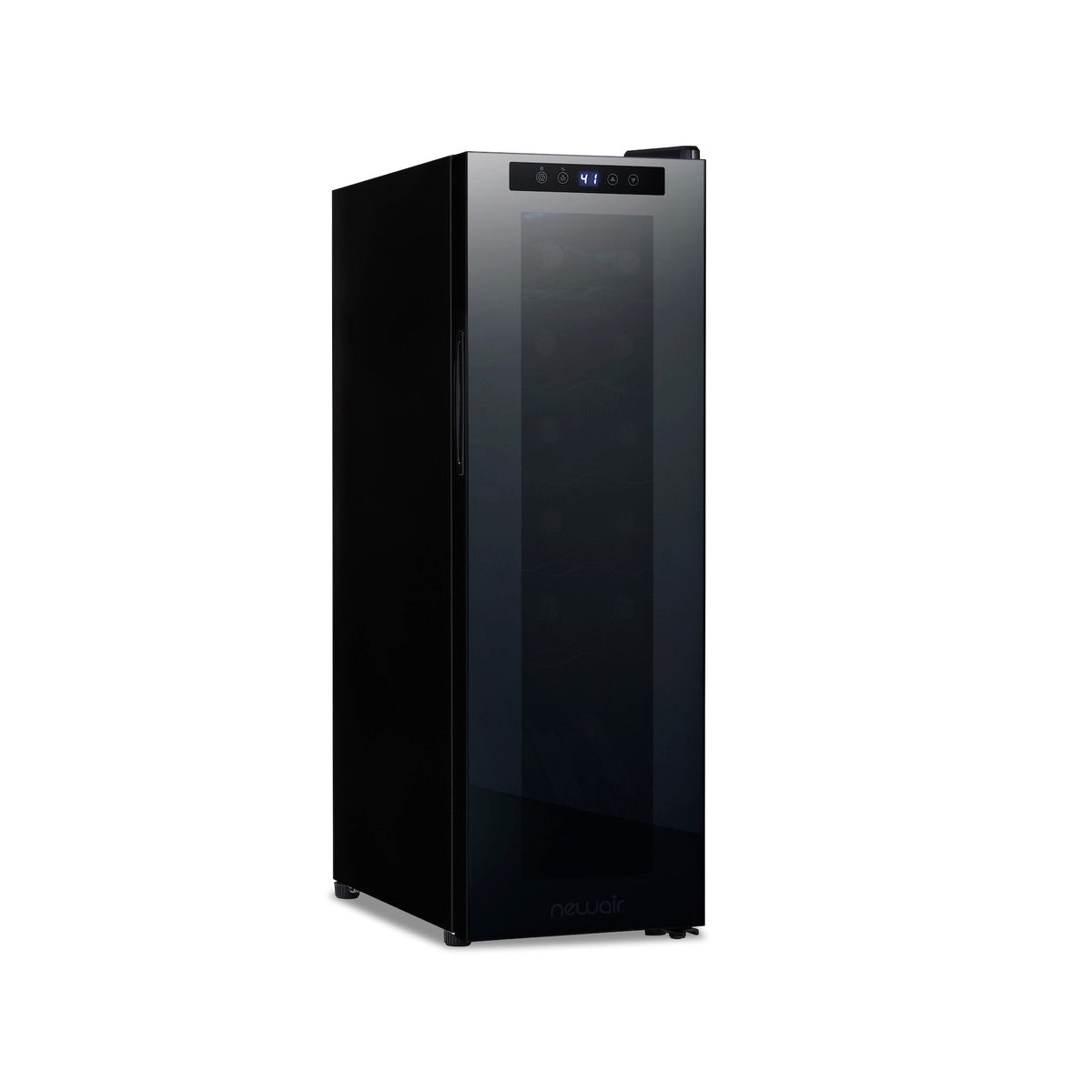 Newair® 12-Bottle 13.6" Black Freestanding Countertop Wine Fridge