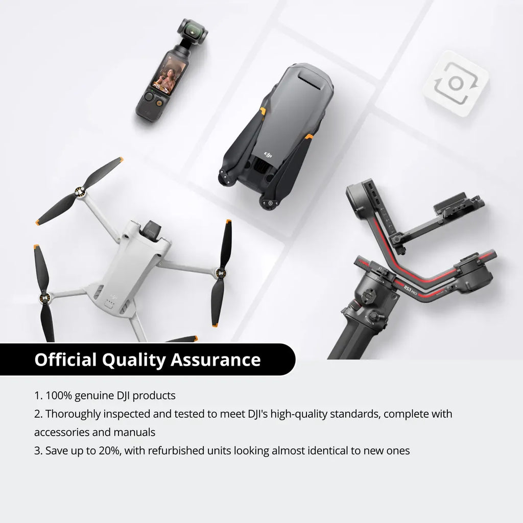 DJI Mini 3 Fly More Combo (DJI RC) (Refurbished Unit)