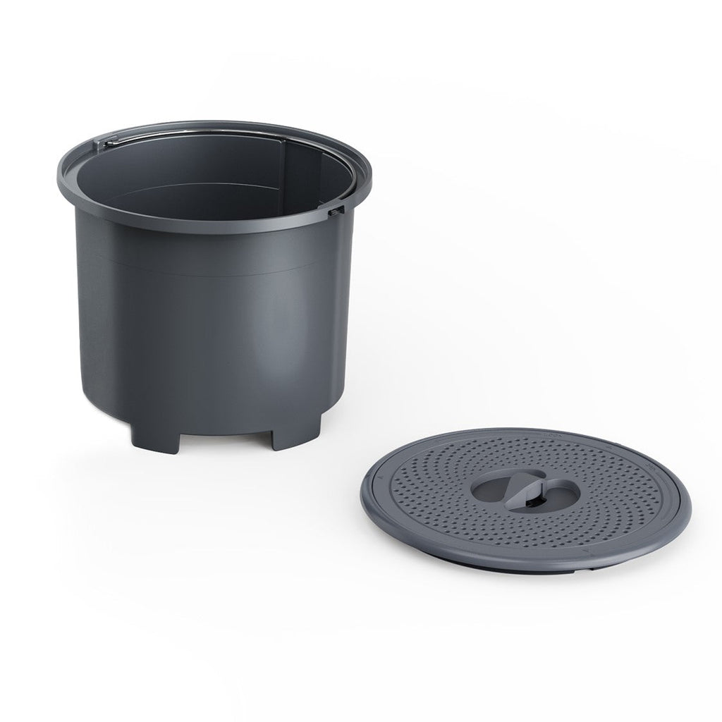 Compost Bucket with Odor-Blocking Lid for Luma Electric Kitchen Composter