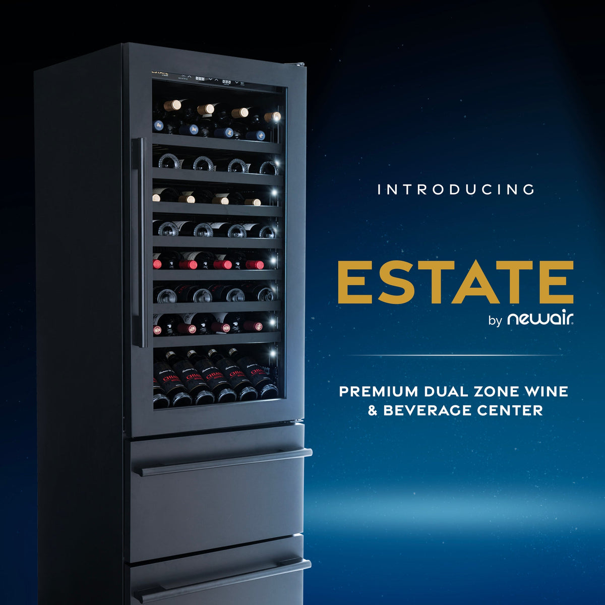 ESTATE 24” Premium Dual Zone Wine Fridge & Beverage Center