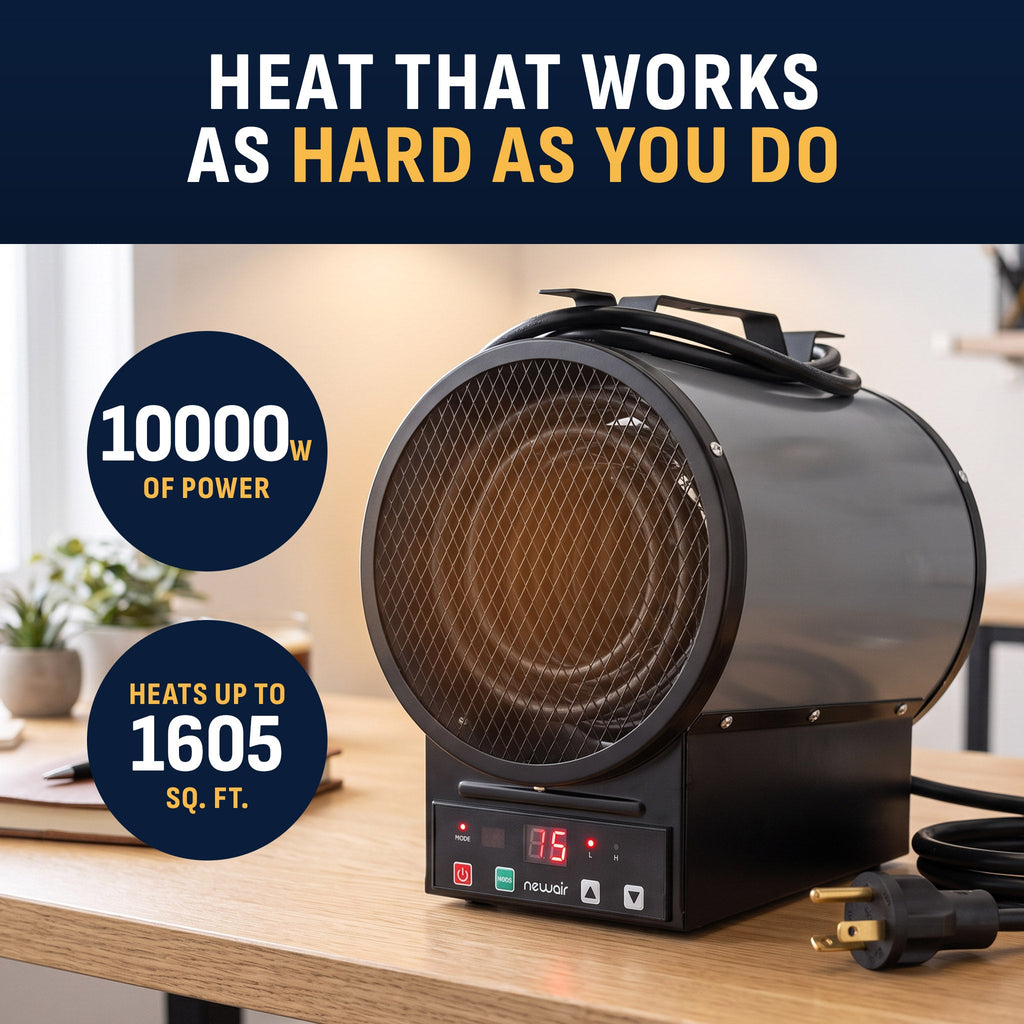 Newair® Electric Garage Heater - Freestanding or Ceiling/Wall Mounted