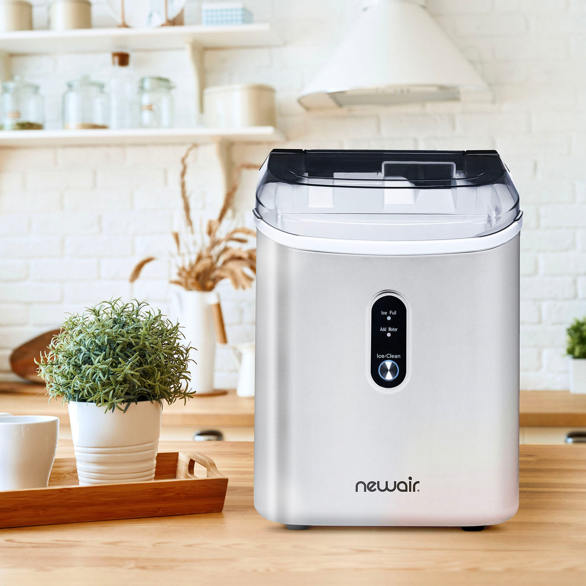 Newair® Countertop Nugget Ice Maker in Matte Black or Stainless Steel, 26 lbs/Day