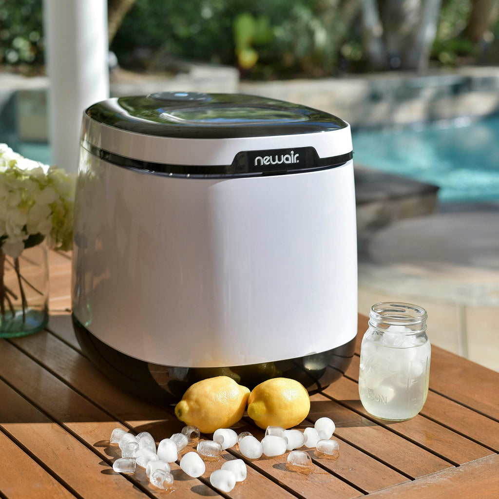 Newair® Countertop Ice Maker. Bullet Ice, 50 lbs/day - White