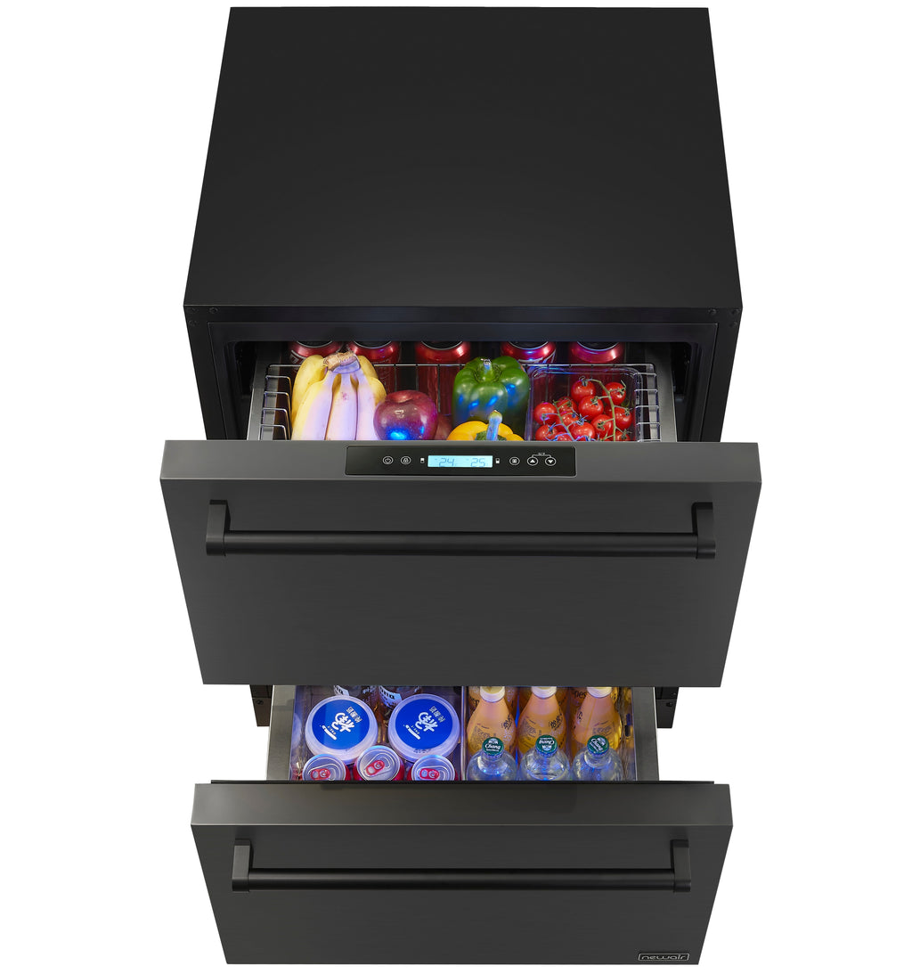 Newair 24 inch Refrigerator and Outdoor Freezer, Undercounter Refrigerator Freezer Convertible