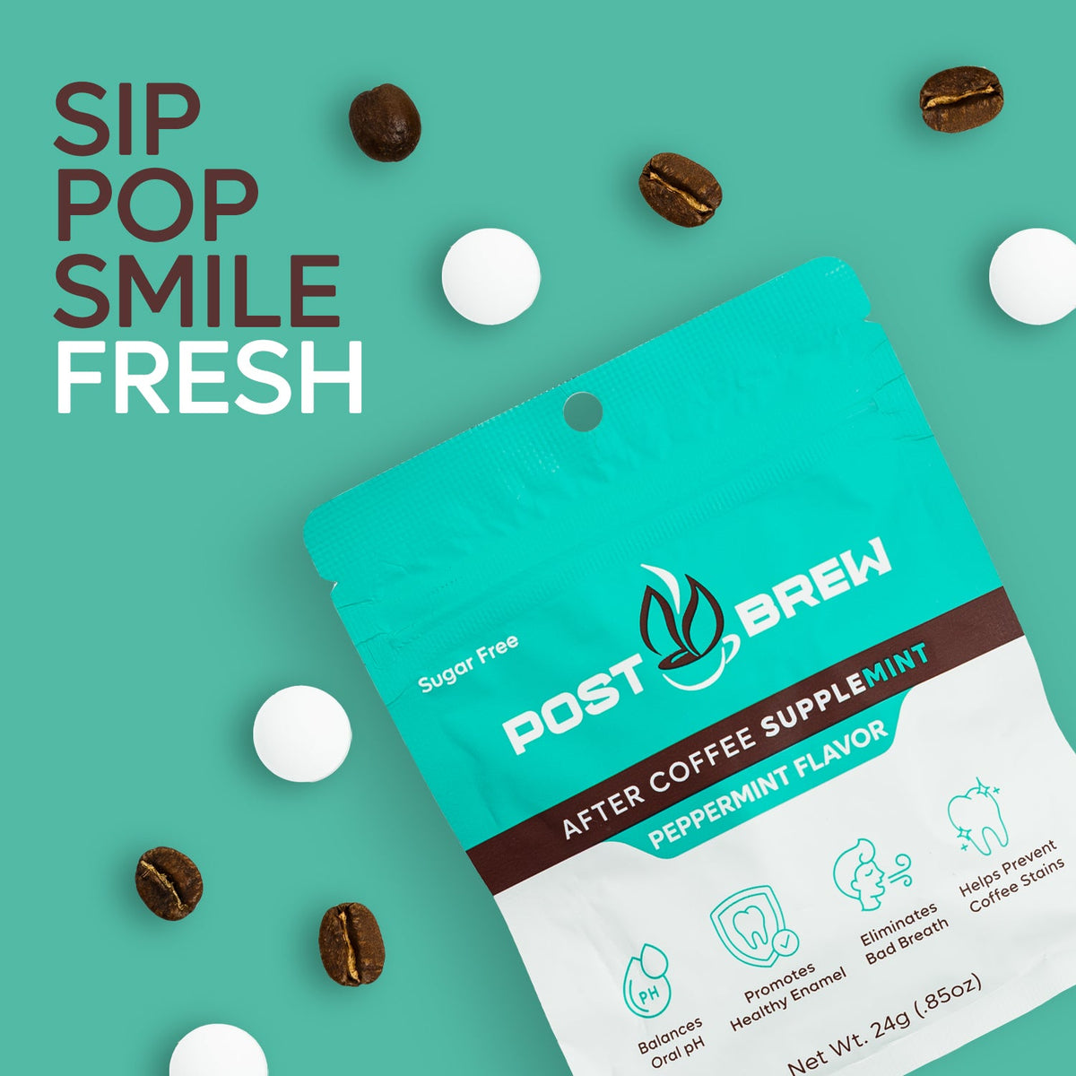 PostBrew Mints 4 Pouch Pack