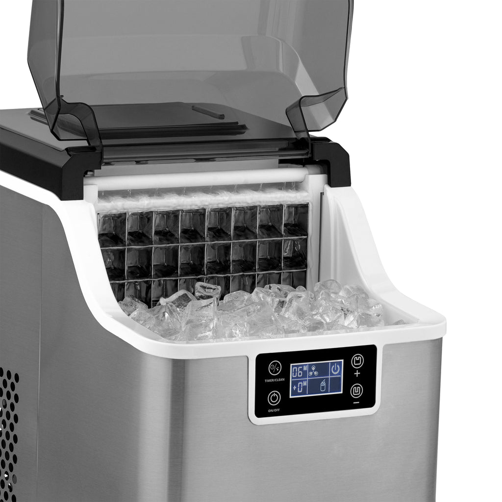 Newair® Countertop Ice Maker. Clear Ice, 45 lbs/day - Stainless Steel