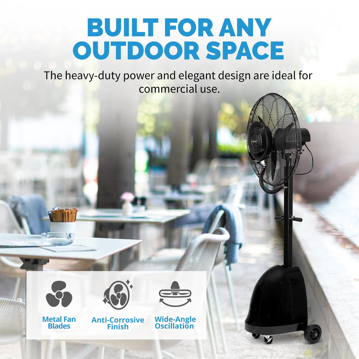 Newair® 26" Pedestal Misting Fan