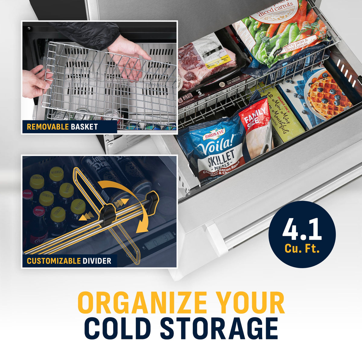 Newair® Undercounter Dual Zone Freezer & Refrigerator - 24"