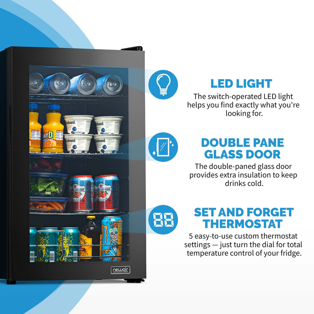 Newair® Limited Edition 100-Can Anniversary Beverage Fridge - 16.93"