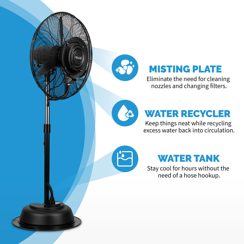Newair® 24" Pedestal Misting Fan
