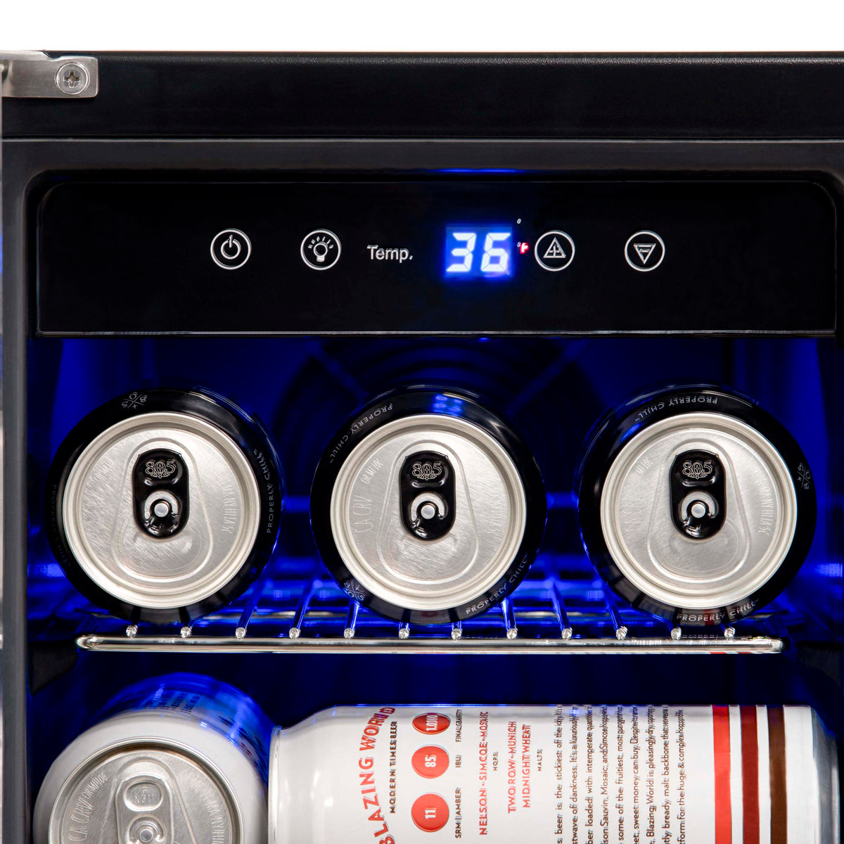 Newair® 24” Dual Zone Wine and Beverage Fridge in Stainless Steel