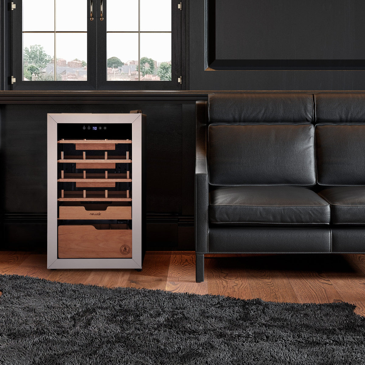 Newair® x Boveda Electric Cigar Humidor with Opti-Temp™ Technology, 500-Count