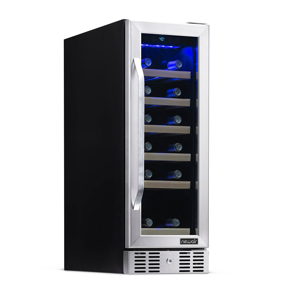 Newair® 19-Bottle 12" Built-In Wine Fridge - Stainless Steel