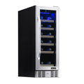 Newair® 19-Bottle 12" Built-In Wine Fridge - Stainless Steel