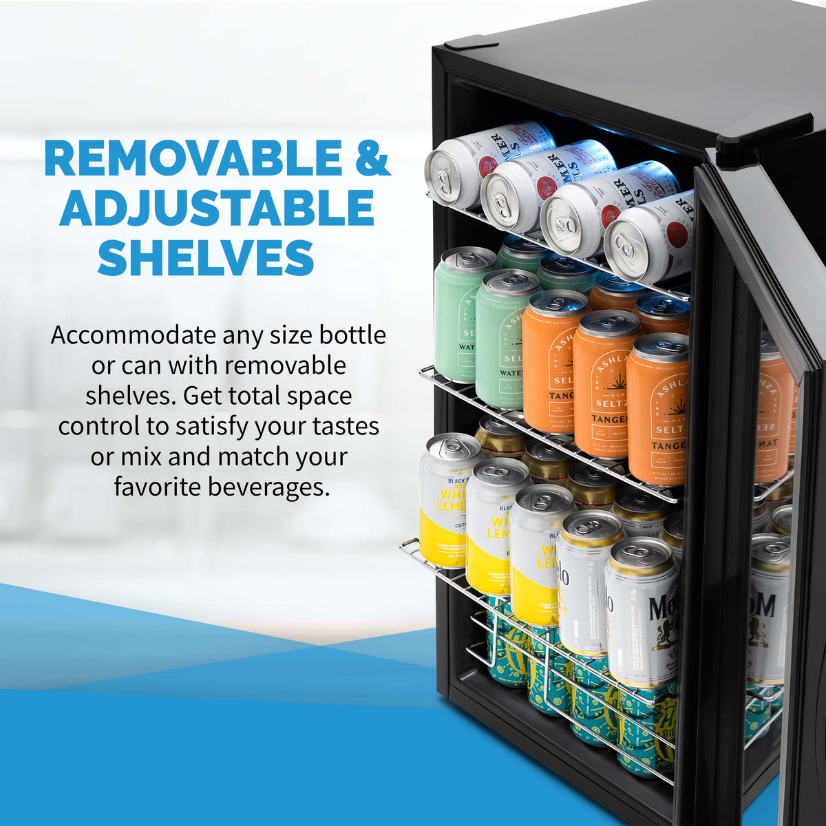 Newair® Limited Edition 100-Can Anniversary Beverage Fridge - 16.93"