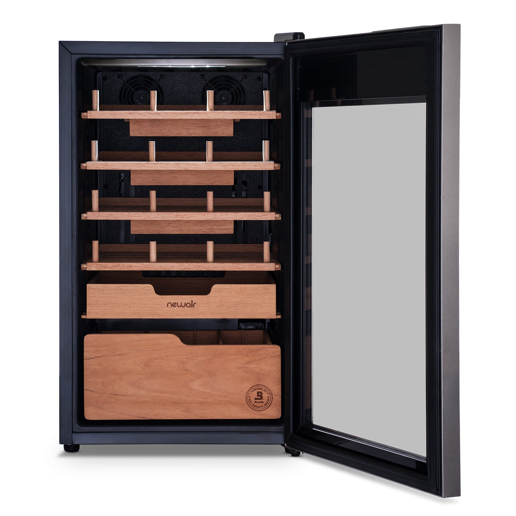 Newair® x Boveda Electric Cigar Humidor with Opti-Temp™ Technology, 500-Count