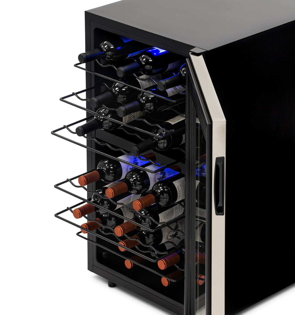 Newair® 43-Bottle 18.9" Stainless Steel Freestanding Dual Zone Wine Fridge