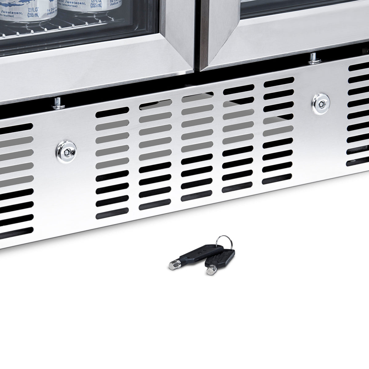 Newair® 24” Dual Zone Wine and Beverage Fridge in Stainless Steel