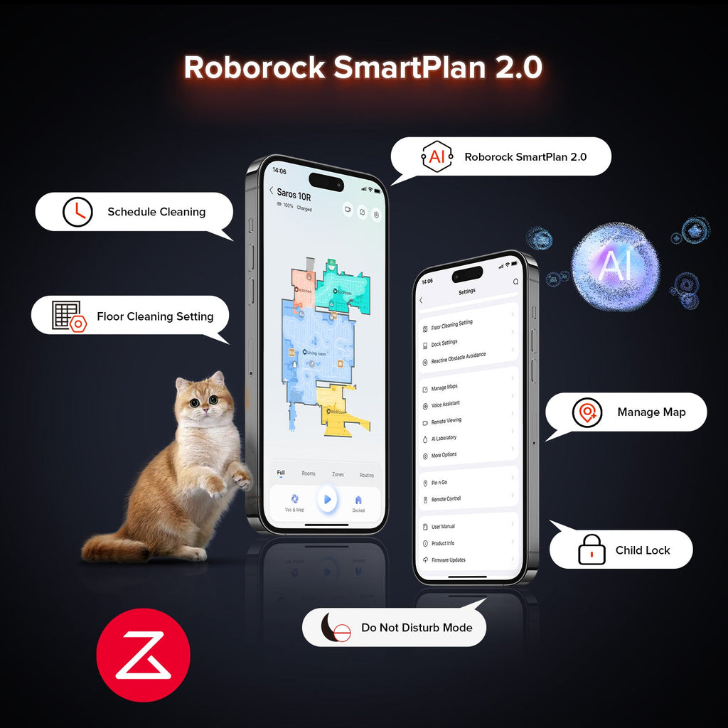 Roborock Saros 10R Robot Vacuum with Multifunctional Dock 4.0