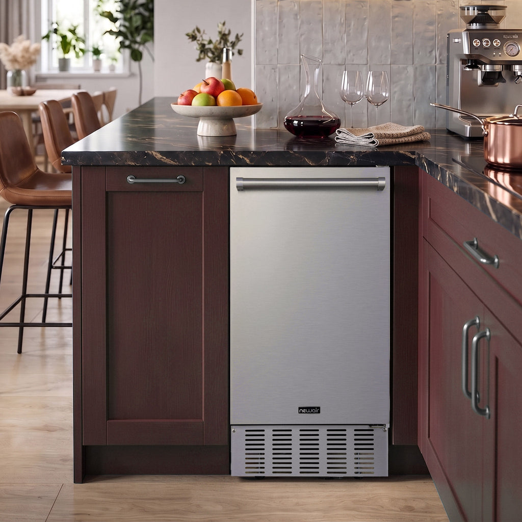 Newair 18” Undercounter Clear Ice Maker, 62–100 lbs