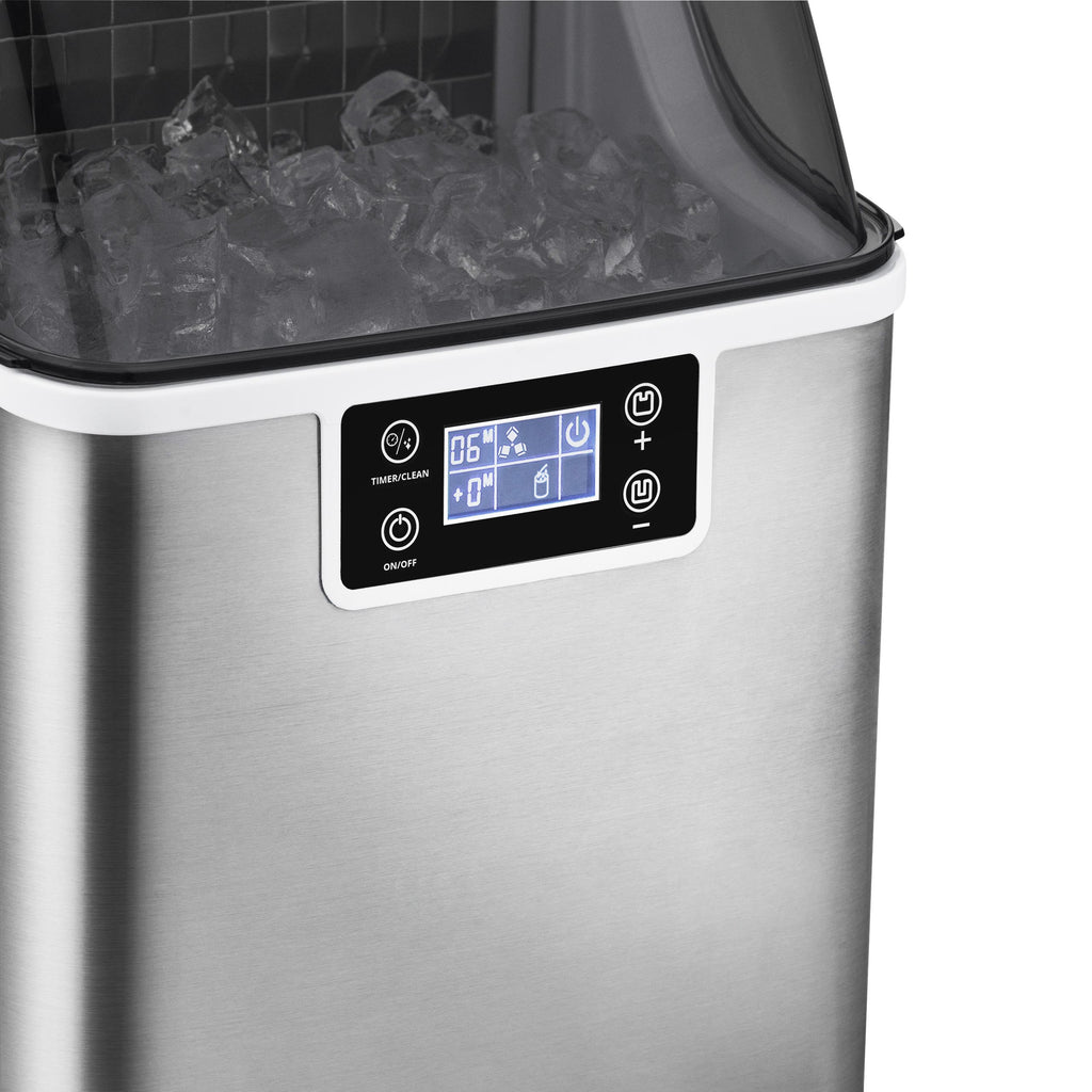 Newair® Countertop Ice Maker. Clear Ice, 45 lbs/day - Stainless Steel