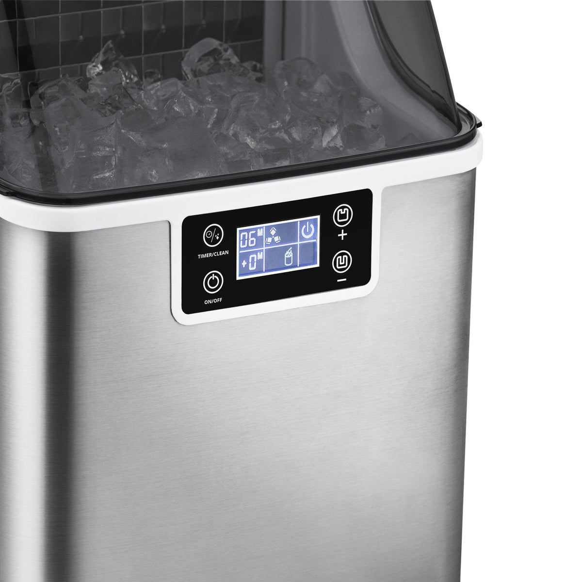 Newair® Countertop Ice Maker. Clear Ice, 45 lbs/day - Stainless Steel