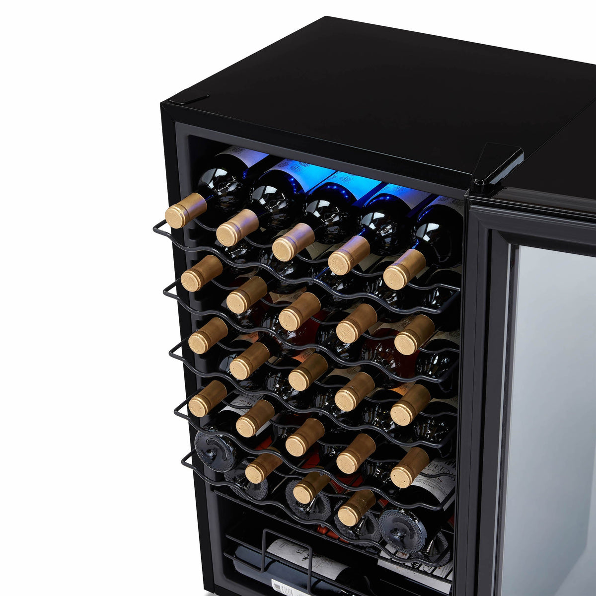 Newair® 34-Bottle 18.7" Black Freestanding Wine Fridge
