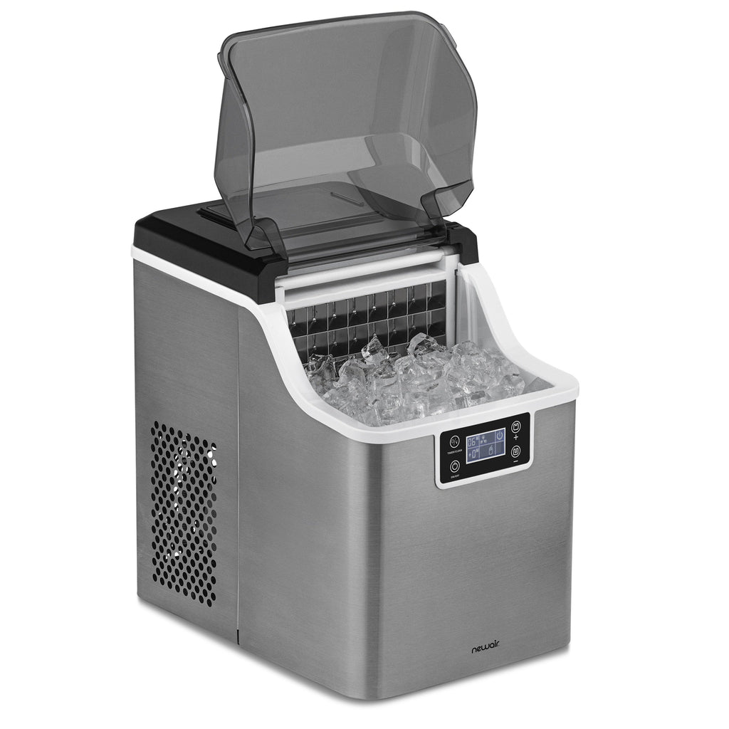 Newair® Countertop Ice Maker. Clear Ice, 45 lbs/day - Stainless Steel