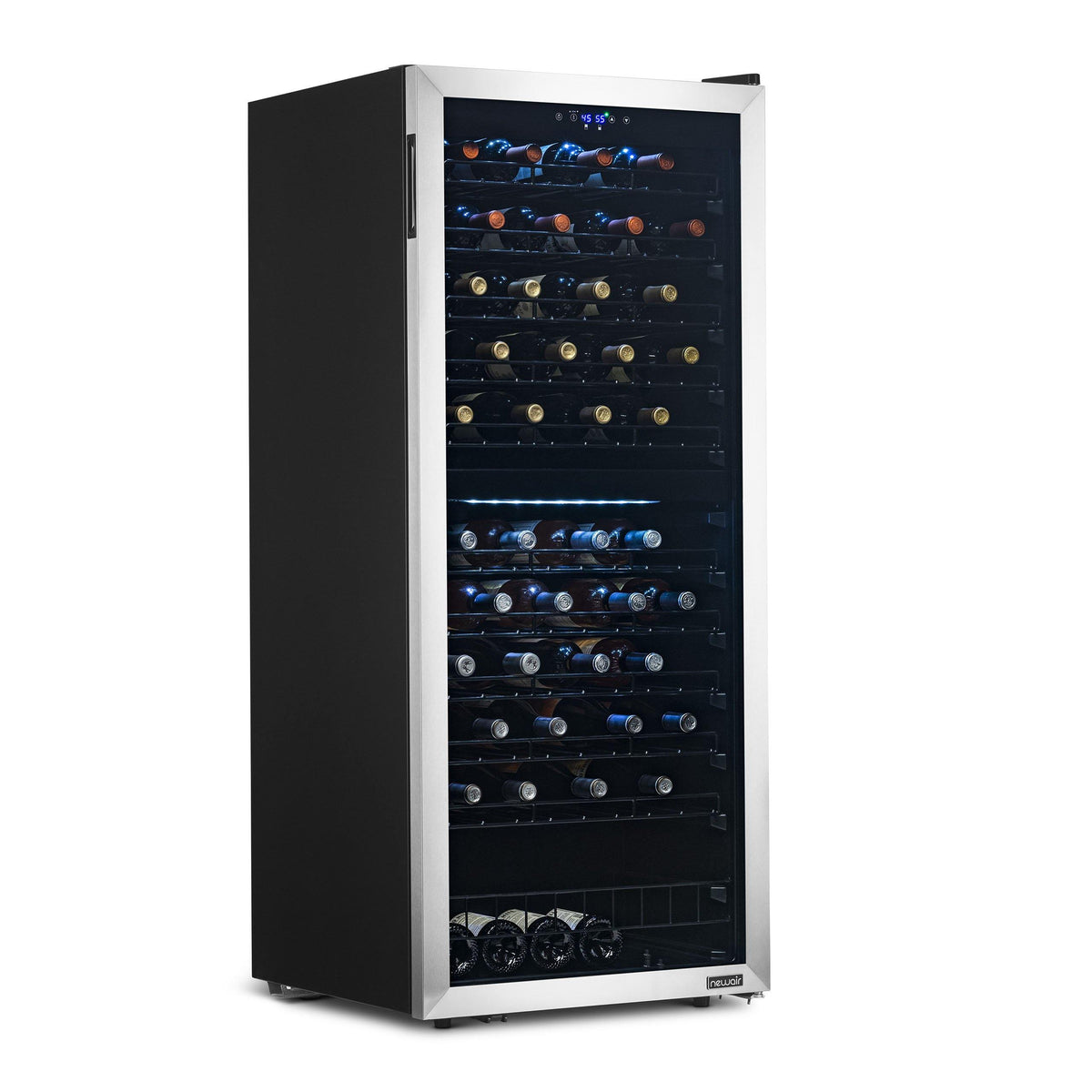 Newair® 98-Bottle 23" Stainless Steel Freestanding Dual Zone Wine Fridge