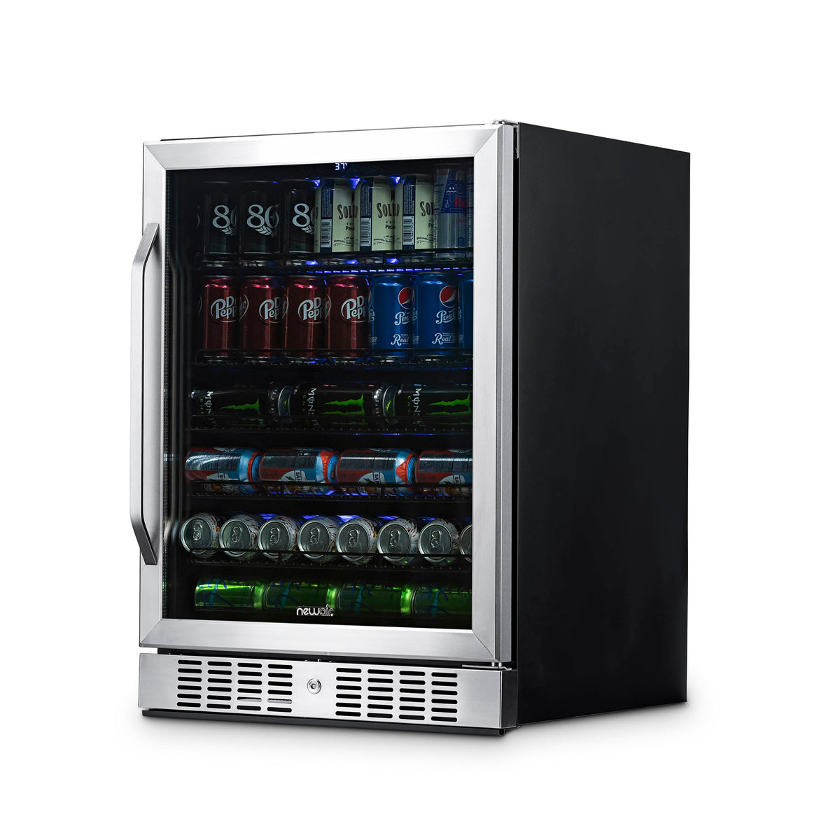 Newair® 177-Can Built-In Beverage Fridge in Stainless Steel - 24"