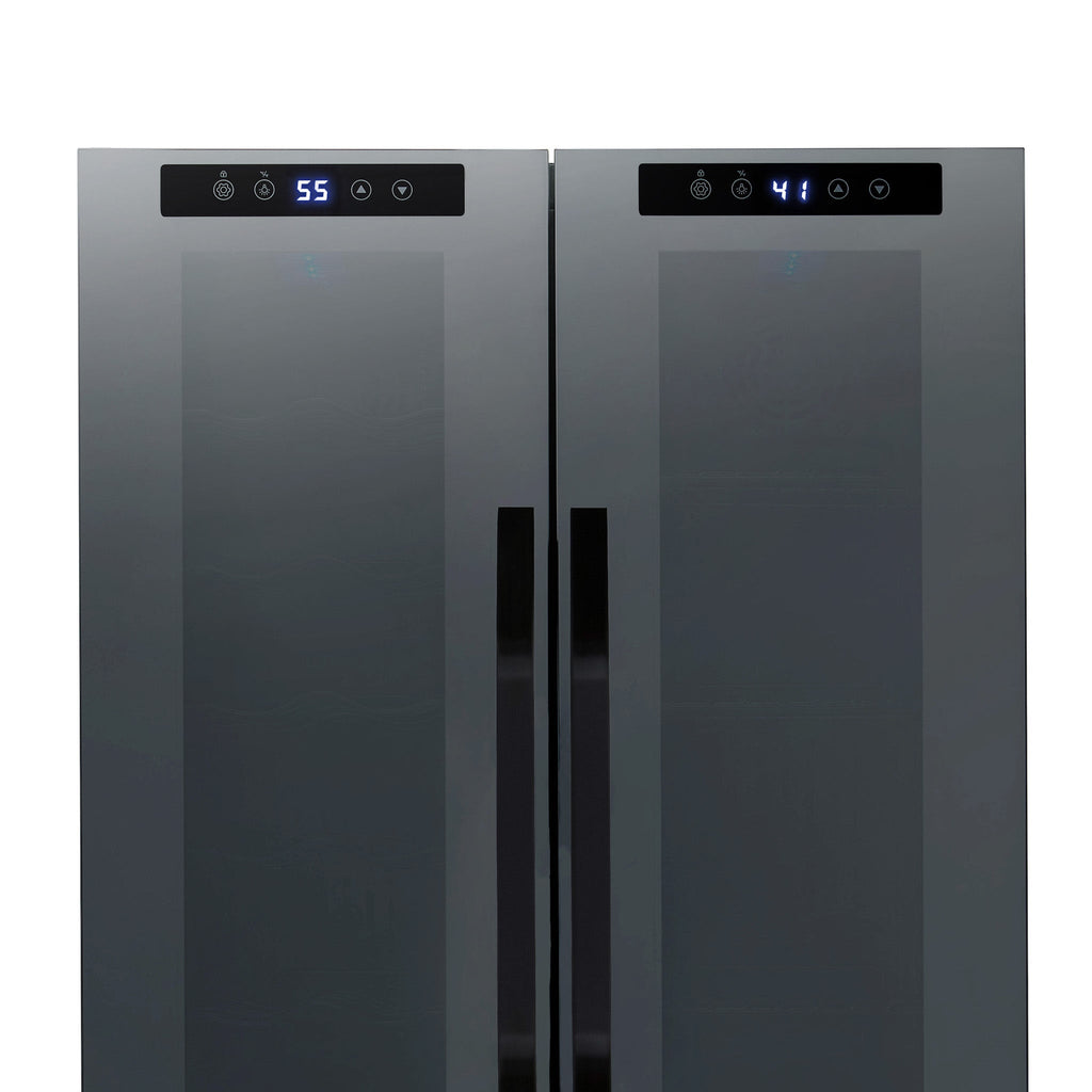 Luma Comfort 39-Can, 12-Bottle Freestanding Dual Zone Beverage Fridge - 20"