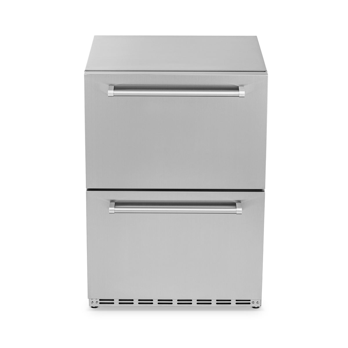 Newair® 24" 4.0 Cu. Ft. Commercial Built-In Stainless Steel Dual Drawer Beverage Fridge 23.6"