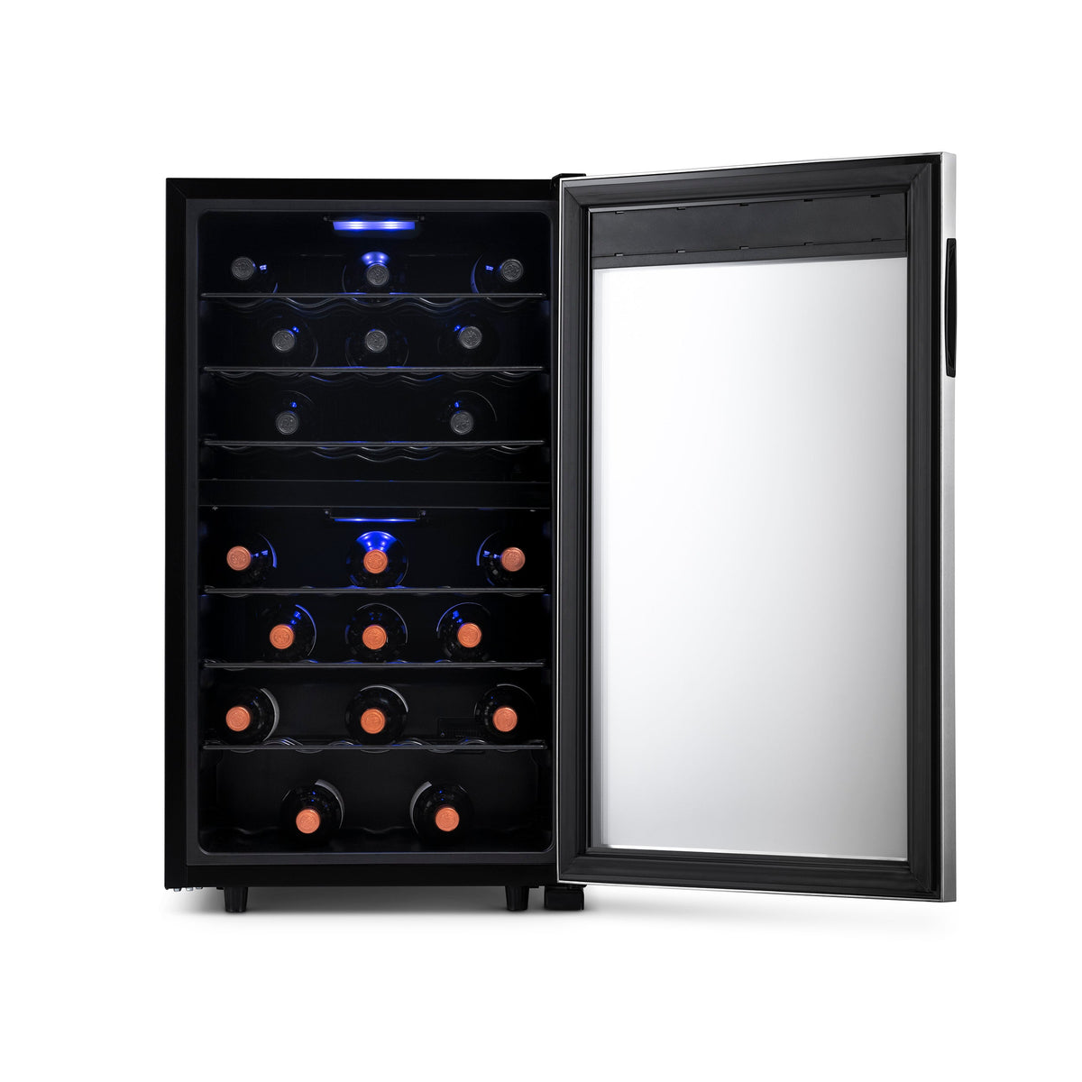 Newair® 43-Bottle 18.9" Stainless Steel Freestanding Dual Zone Wine Fridge