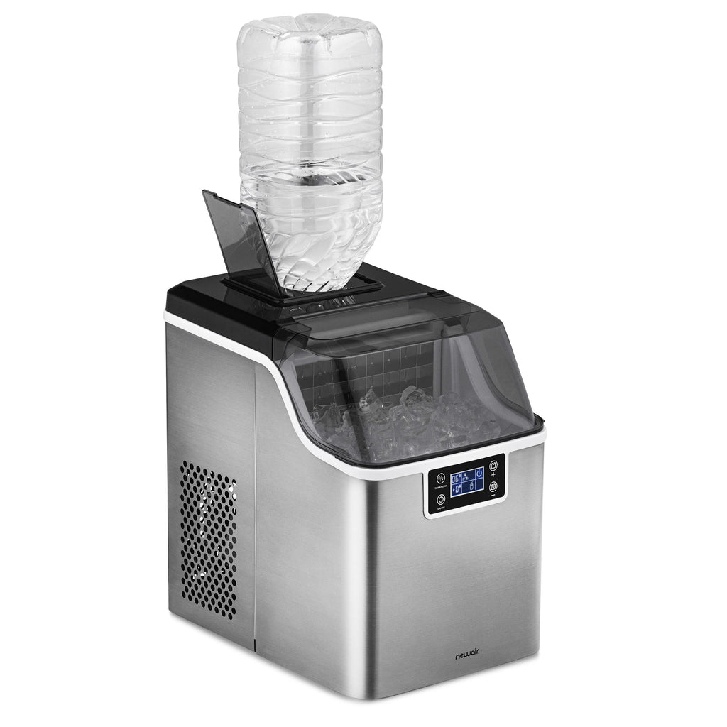 Newair® Countertop Ice Maker. Clear Ice, 45 lbs/day - Stainless Steel