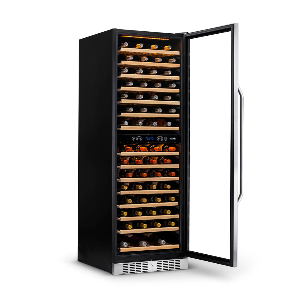 Newair® 160-Bottle 27" Built-In Dual Zone Wine Fridge - Stainless Steel