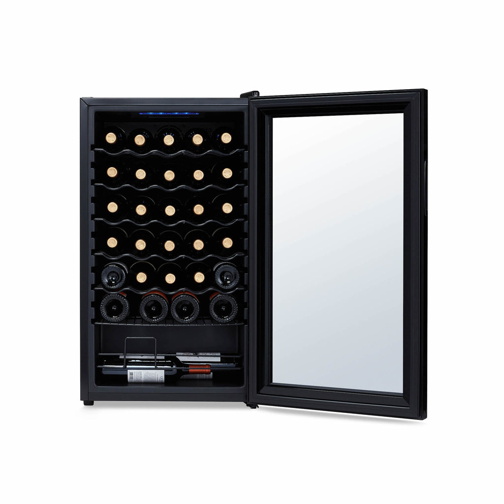 Newair® 34-Bottle 18.7" Black Freestanding Wine Fridge