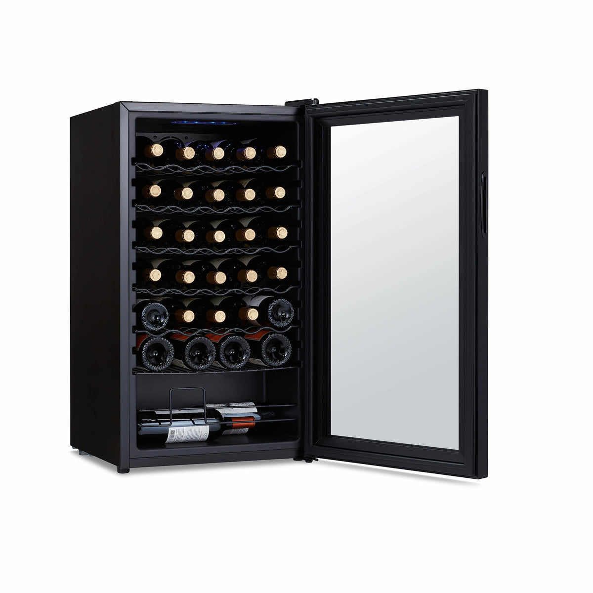 Luma® 34-Bottle 18.7" Black Freestanding Wine Fridge