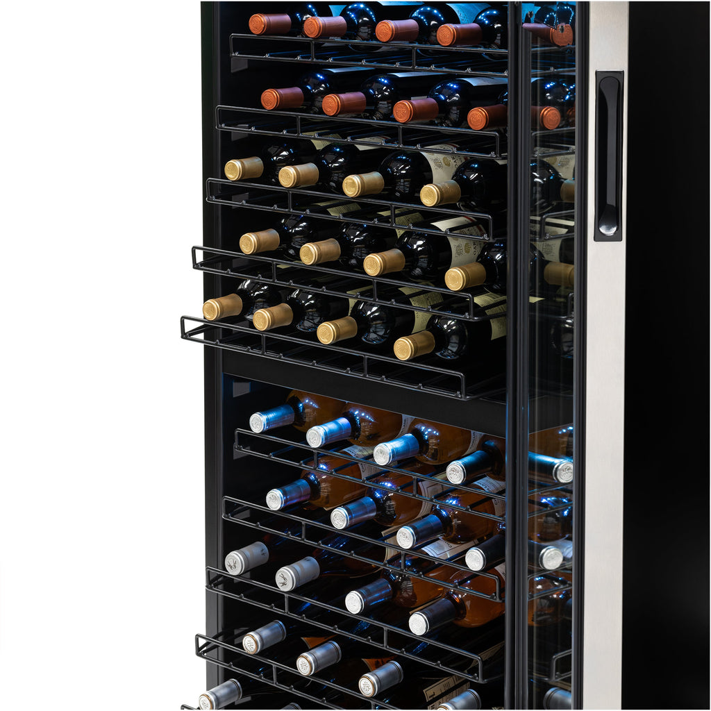 Newair® 98-Bottle 23" Stainless Steel Freestanding Dual Zone Wine Fridge