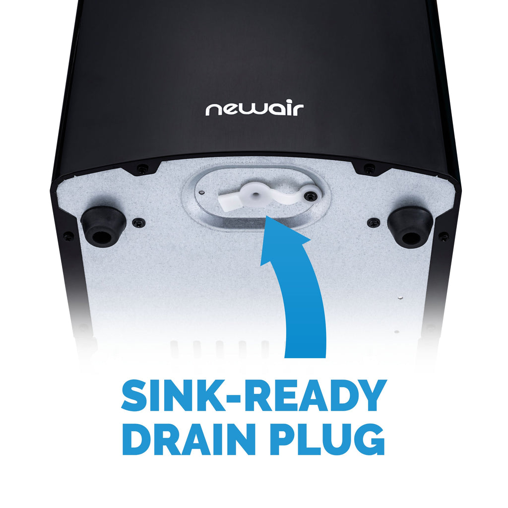 Newair® Countertop Ice Maker. Bullet Ice, 33 lbs/day - Black