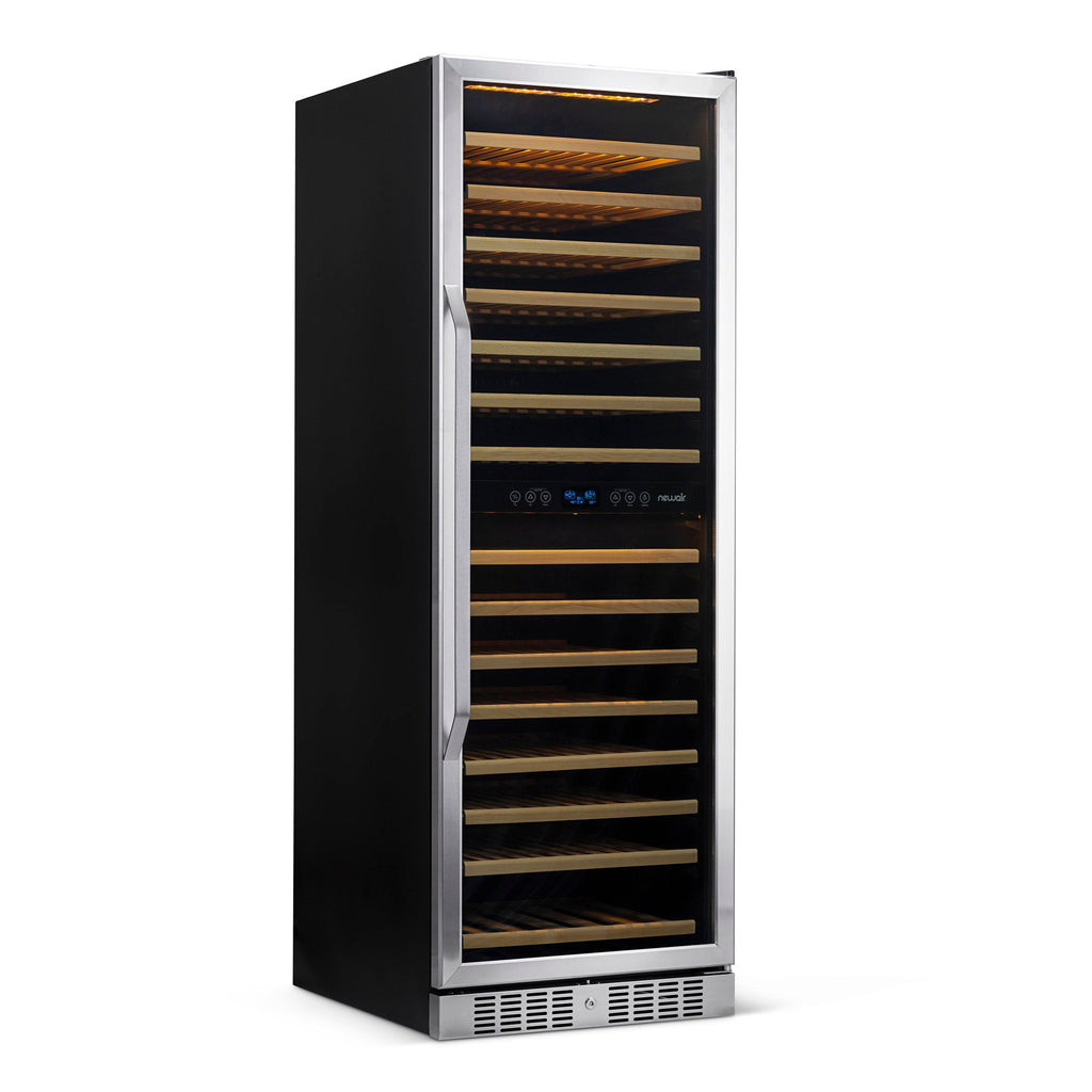 Newair® 160-Bottle 27" Built-In Dual Zone Wine Fridge - Stainless Steel
