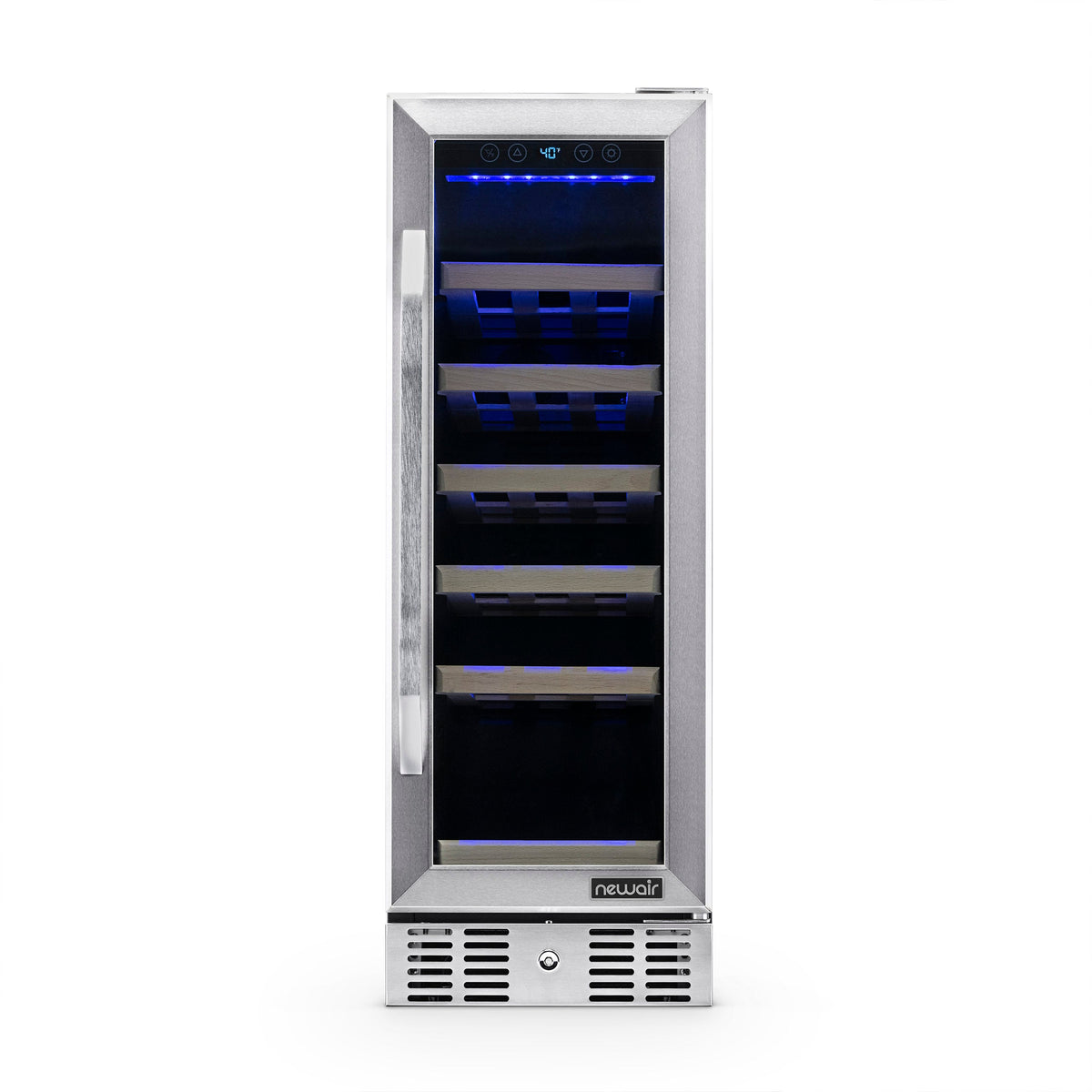 Newair® 19-Bottle 12" Built-In Wine Fridge - Stainless Steel