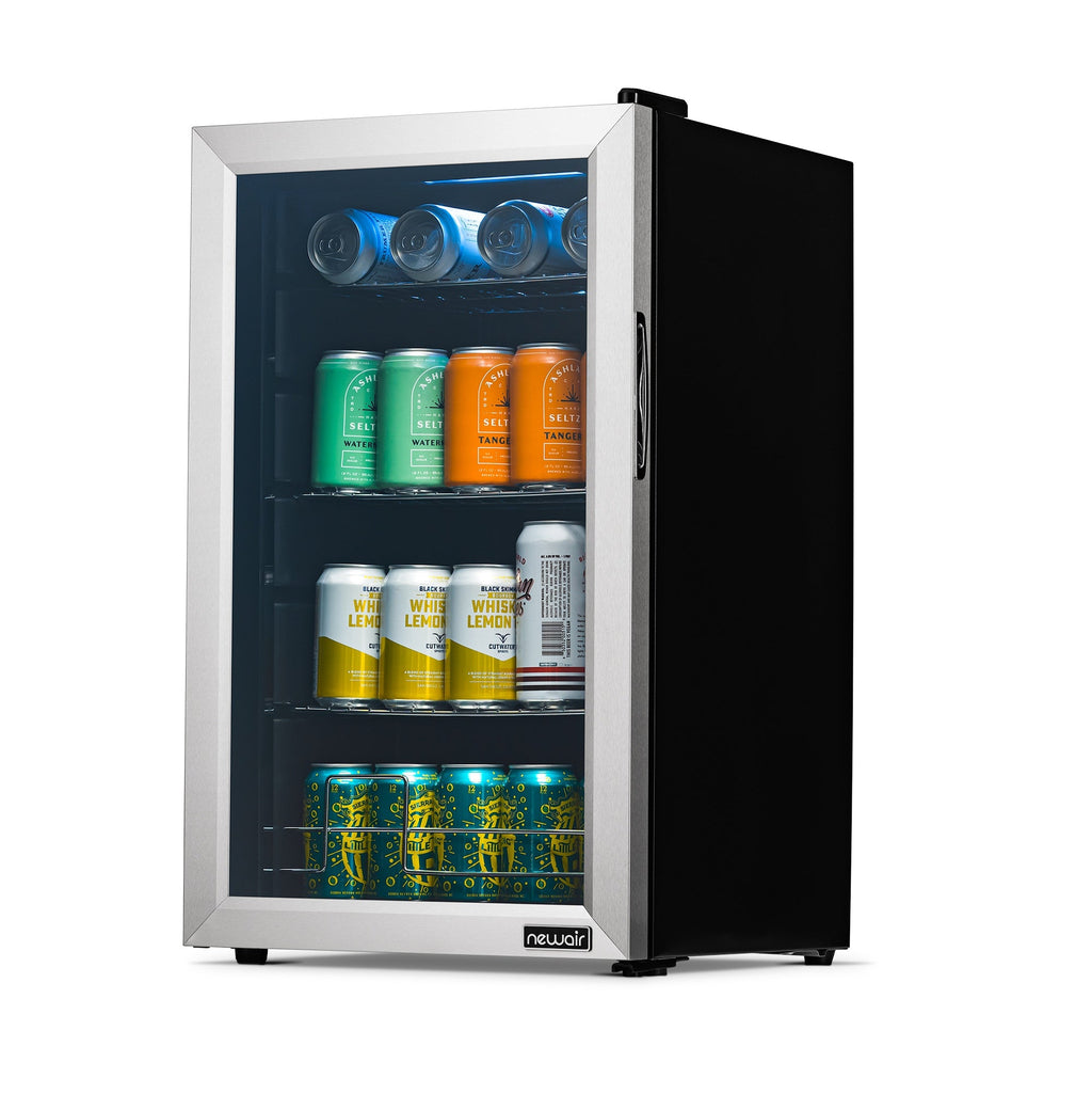 Newair® 100-Can Freestanding Stainless Steel Beverage Fridge - 16.93"