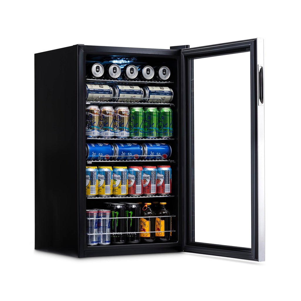 Newair® 126-Can Freestanding Stainless Steel Beverage Fridge - 18.9"