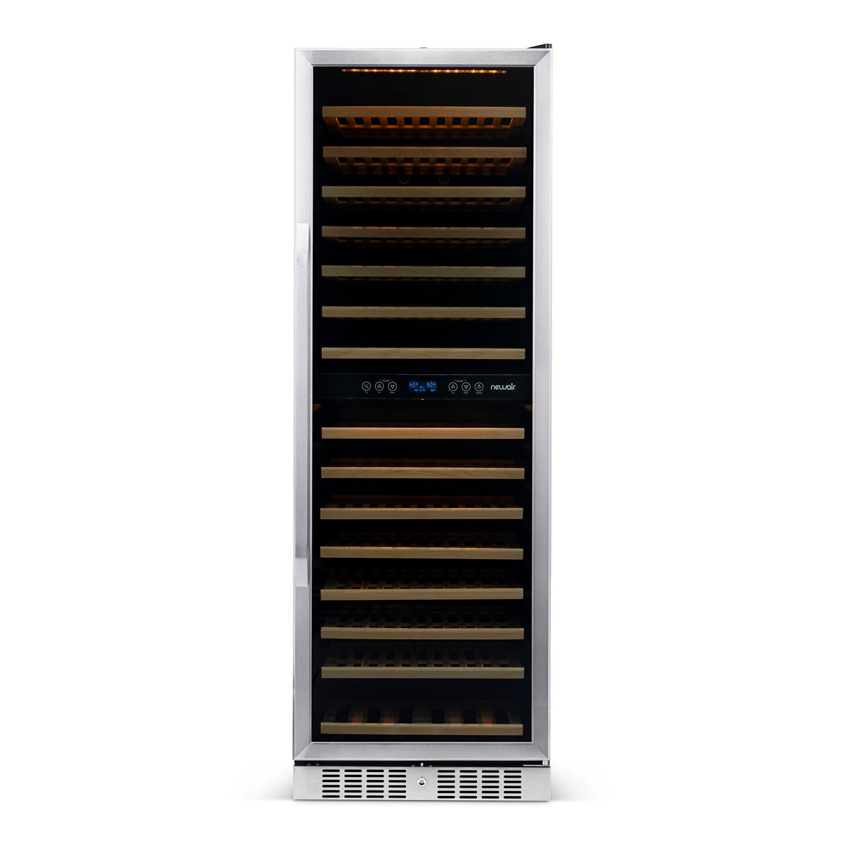 Newair® 160-Bottle 27" Built-In Dual Zone Wine Fridge - Stainless Steel