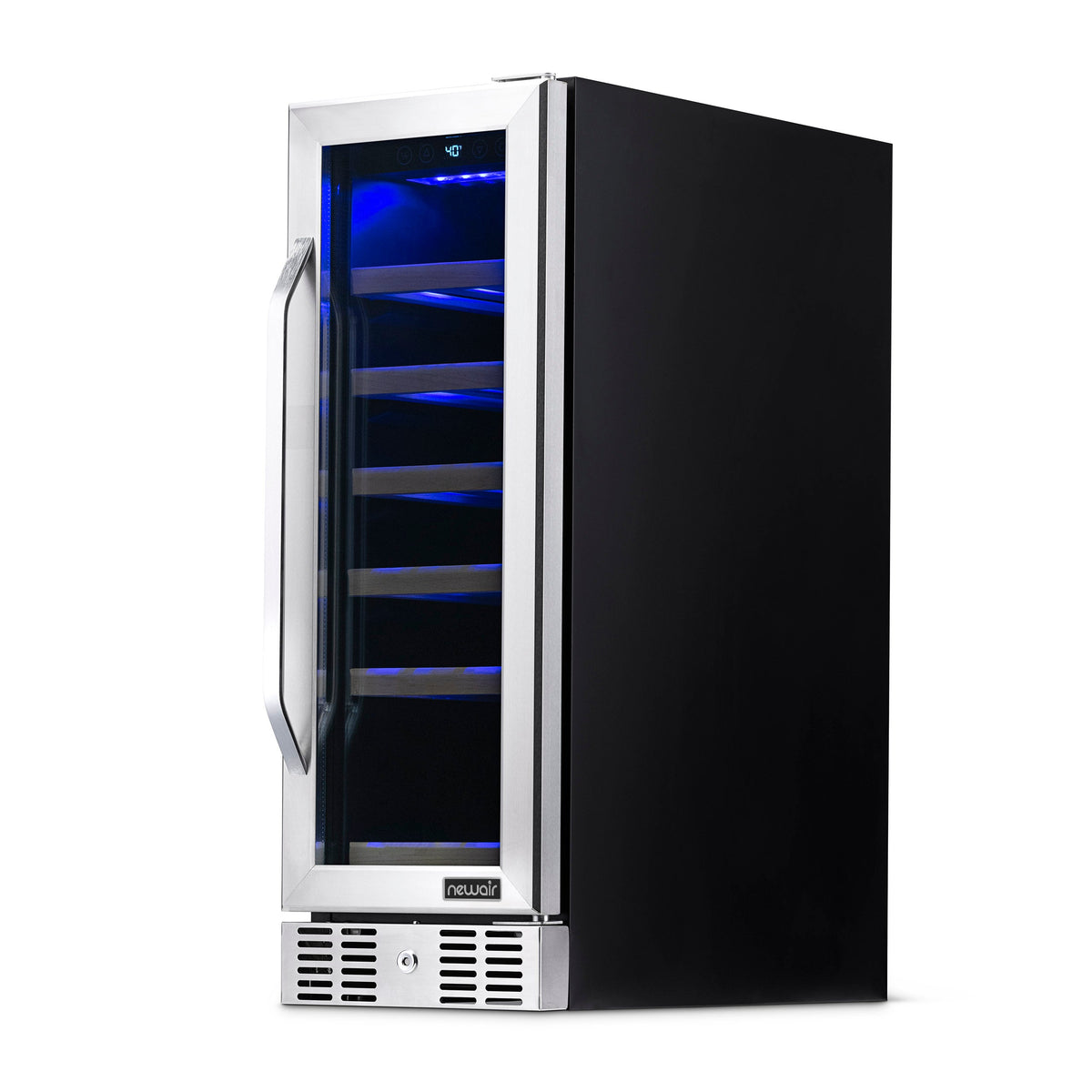 Newair® 19-Bottle 12" Built-In Wine Fridge - Stainless Steel